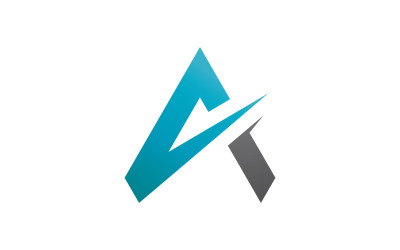 A letter logo design template V13