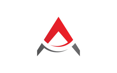 A letter logo design template V9