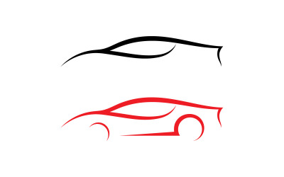 Abstrakte Auto-Logo-Designvorlage V3