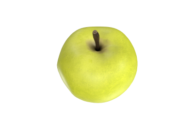 Apple Low Poly Fruit 3D modell