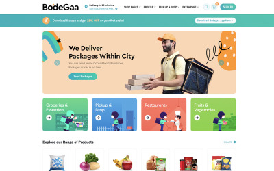 Bodegaa – Шаблон продуктового магазину та самовивозу