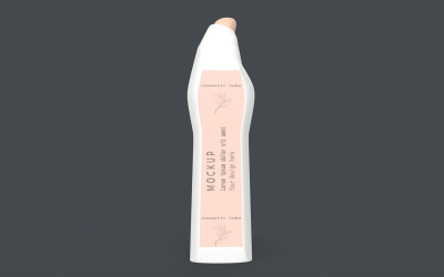 Caixa de creme natural modelo 3D de baixo poli