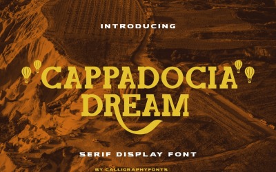 Carattere di visualizzazione Cappadocia Dream Serif