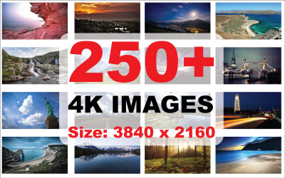 250+ фонових зображень 4K