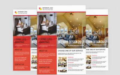 Innenarchitektur-Flyer-Vorlage
