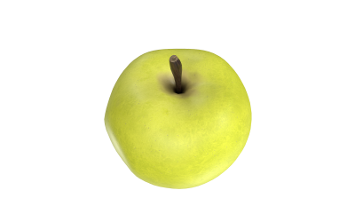 Jabłko Low Poly Fruit Model 3D