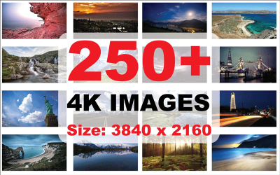 Mais de 250 imagens de fundo 4K
