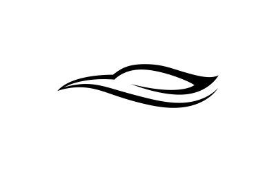 Soyut araba logo tasarım şablonu V2
