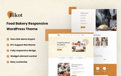 Téma WordPress Bikot - Food Bakery