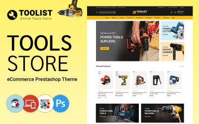 Toolist - Gereedschaps- en uitrustingswinkel PrestaShop-thema