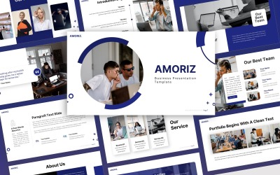 Amoriz – бізнес-багатоцільовий шаблон PowerPoint