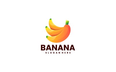 Banana Gradient Logo Template