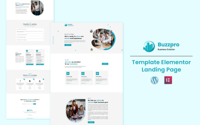 Buzzpro – цільова сторінка Elementor Business Solution
