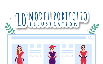 10 ilustracji portfolio modeli