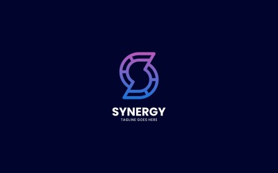 Letter Synergy Line Art Logo
