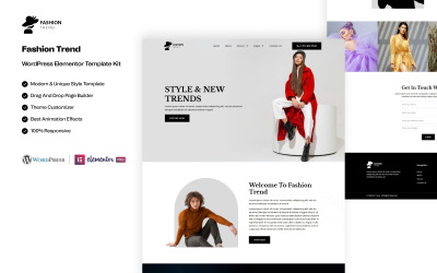 Moda Trendi - Kullanıma Hazır Elementor Şablon Kiti