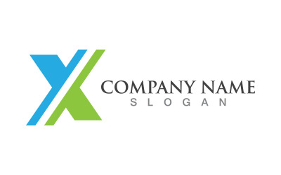 Szablon logo litery X. Ilustracja wektorowa. V4