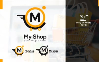 Mi plantilla de logotipo de comercio electrónico