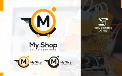 Mon modèle de logo de commerce électronique