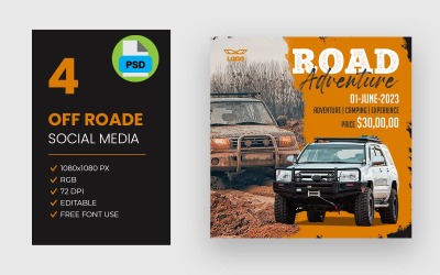 Off Road Social Media Post-bundel