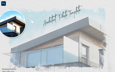 Architect Sketch Photo Template