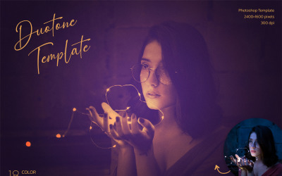 Duotone Photoshop Template