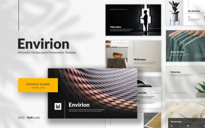 Envirion – Minimalista, többcélú Google Diák sablon