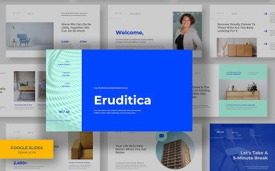 Eruditica - Минималистичный шаблон Google Slides для корпоративного бизнеса