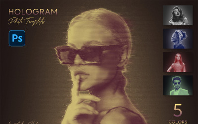 5 Hologram Photo Templates