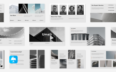 Шаблон корпоративного доклада Umah Architecture