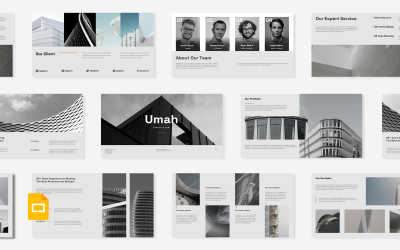 Umah Architecture Corporate Google Slide-sjabloon