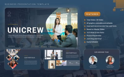 Unicrew - 商业多用途的PowerPoint演示模板