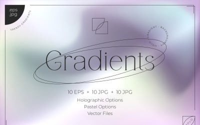 Holo-Farbverlauf-Hintergründe