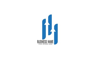 İş Yatırım Logo Tasarım Şablonu Vektör 2