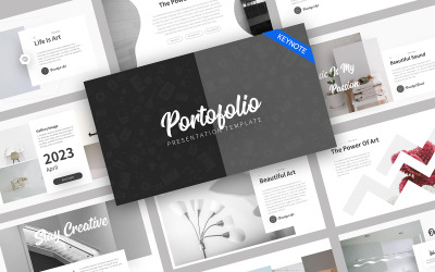 Портфоліо Artistic Keynote Шаблон