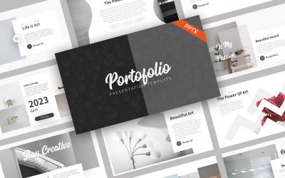 Portfolio Artistic PowerPoint Template