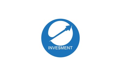 Vettore del modello di progettazione del logo di investimento aziendale 15