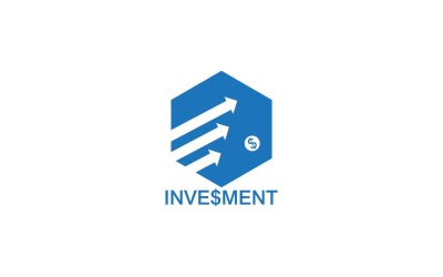 Vettore del modello di progettazione del logo di investimento aziendale 5