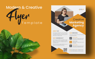 Design de Folheto para Agência de Marketing Digital