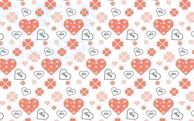 Endless love element pattern vector