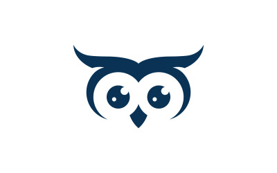 Eule-Logo-Vorlage. Vektorillustration V6