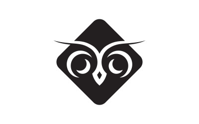 Eule-Logo-Vorlage. Vektorillustration V9