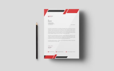 Letterhead Template with Various Colors