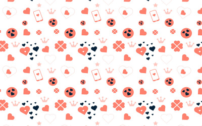 Nahtlose Liebe Hintergrundmuster Vektor