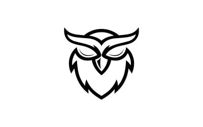 Owl logo template. Vector Illustration V2