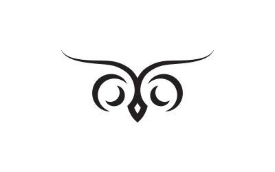 Owl logo template. Vector Illustration V8