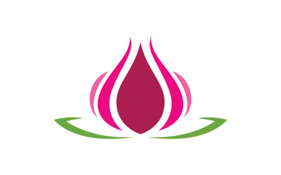 Plantilla de logotipo de flor de loto de belleza. V1