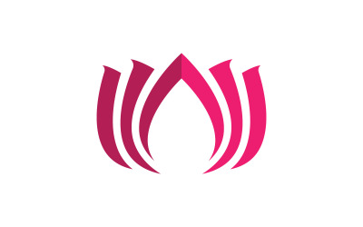 Шаблон логотипу «Квітка лотоса краси». V4