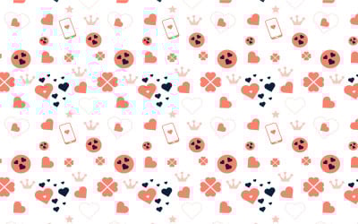 Seamless love background pattern vector