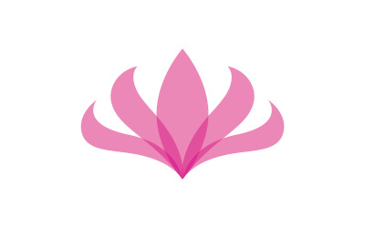 Skönhet Lotus Flower logotyp mall. V6